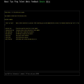 Скриншот главной страницы сайта telnet-online.net