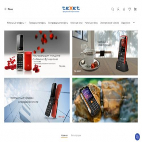 Скриншот главной страницы сайта texet-market.ru