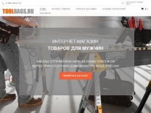 Скриншот главной страницы сайта toolbags.ru