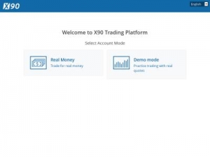 Скриншот главной страницы сайта trade.x90.com