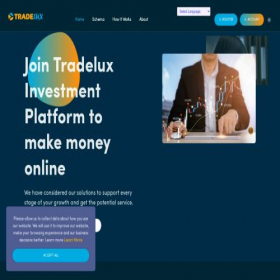 Скриншот главной страницы сайта tradelux.org