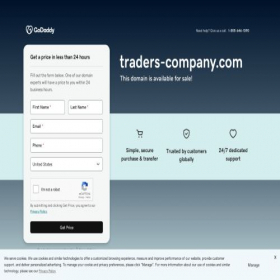 Скриншот главной страницы сайта traders-company.com