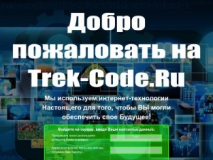 Скриншот главной страницы сайта trek-code.ru