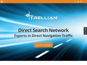 Скриншот главной страницы сайта trellian.com