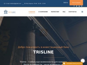 Скриншот главной страницы сайта tri-sline.com