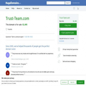 Скриншот главной страницы сайта trust-team.com