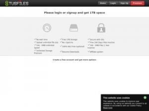 Скриншот главной страницы сайта tusfiles.net