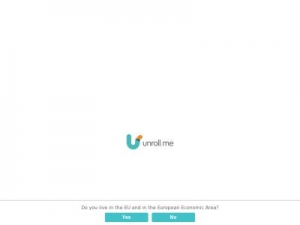 Скриншот главной страницы сайта unroll.me