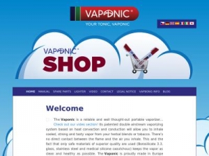 Скриншот главной страницы сайта vaponic.com