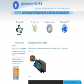 Скриншот главной страницы сайта vector-nel.ru