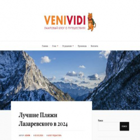 Скриншот главной страницы сайта venividi.ru