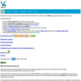Скриншот главной страницы сайта veracrypt.fr