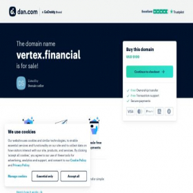 Скриншот главной страницы сайта vertex.financial