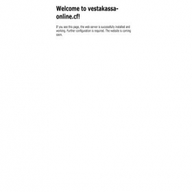 Скриншот главной страницы сайта vestakassa-online.cf