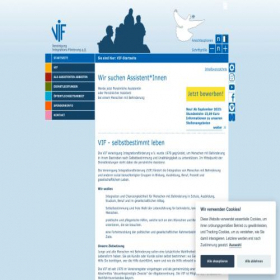 Скриншот главной страницы сайта vif-selbstbestimmt-leben.de