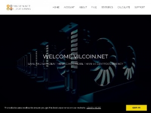 Скриншот главной страницы сайта vilcoin.net