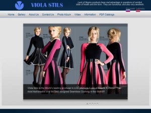 Скриншот главной страницы сайта violastils.lv