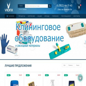 Скриншот главной страницы сайта viorix.ru