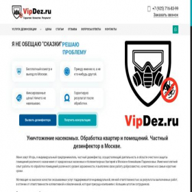 Скриншот главной страницы сайта vipdez.ru