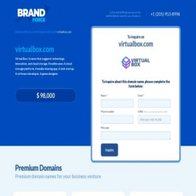 Скриншот главной страницы сайта virtualbox.com