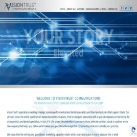 Скриншот главной страницы сайта visiontrust.com