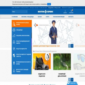 Скриншот главной страницы сайта vostok.spb.ru