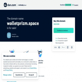 Скриншот главной страницы сайта walletprizm.space