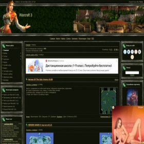 Скриншот главной страницы сайта warcraft3ft.info