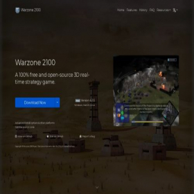 Скриншот главной страницы сайта warzone2100.ru