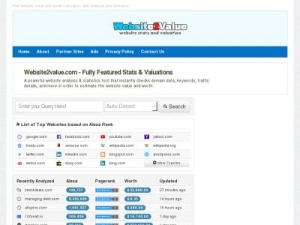 Скриншот главной страницы сайта website2value.com