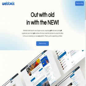 Скриншот главной страницы сайта webtalk.co