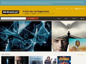 Скриншот главной страницы сайта werstreamt.es