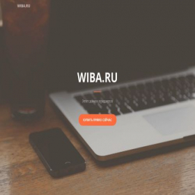 Скриншот главной страницы сайта wiba.ru
