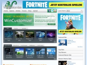 Скриншот главной страницы сайта wincustomize.com