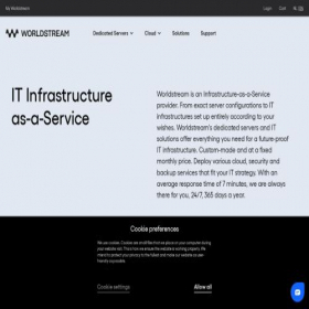Скриншот главной страницы сайта worldstream.nl
