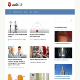 Скриншот главной страницы сайта wotsite.ru