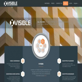 Скриншот главной страницы сайта xvisible.net