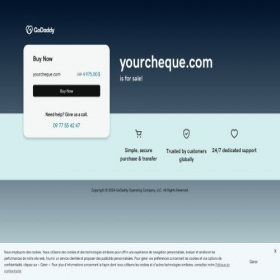 Скриншот главной страницы сайта yourcheque.com