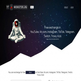 Скриншот главной страницы сайта ytmonster.ru